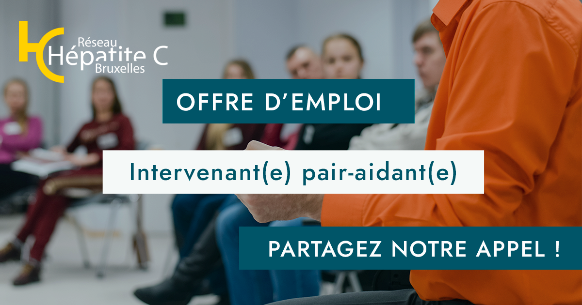 Le SAMPAS recrute un e intervenant e pair aidant e Réseau Hépatite C SAMPAS Bruxelles